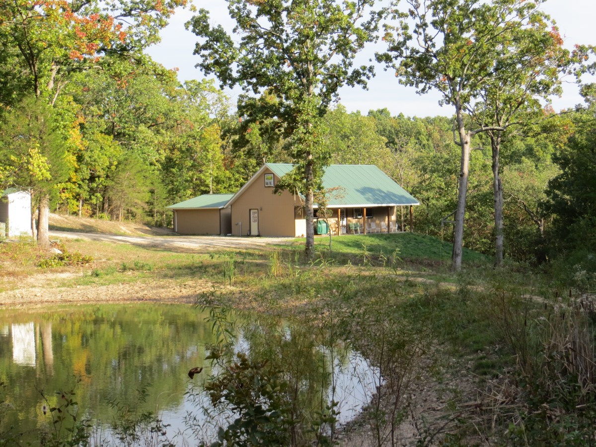 The Lodge beyond the pond
