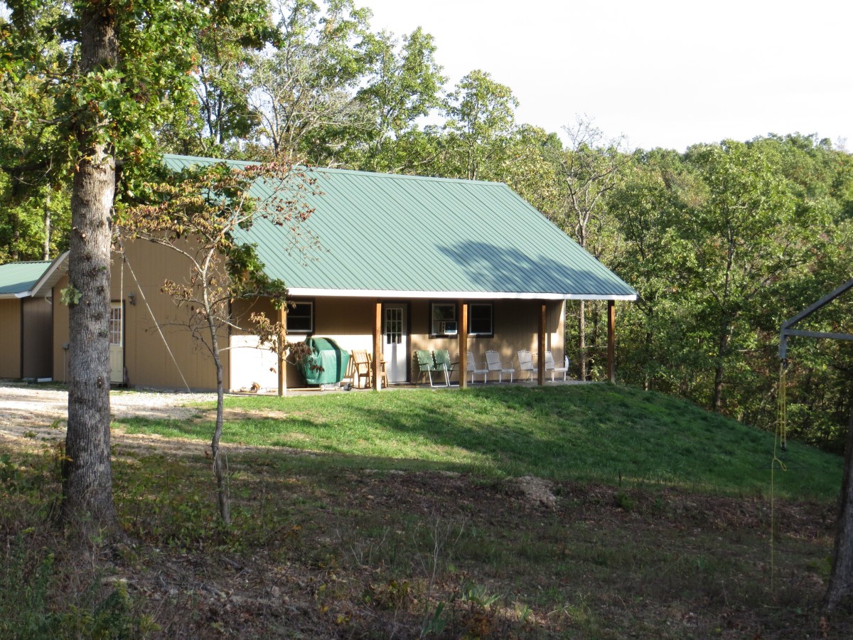 The front porch on the Lodge